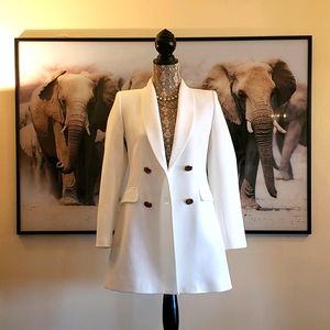 Zara double breasted buttoned frock coat